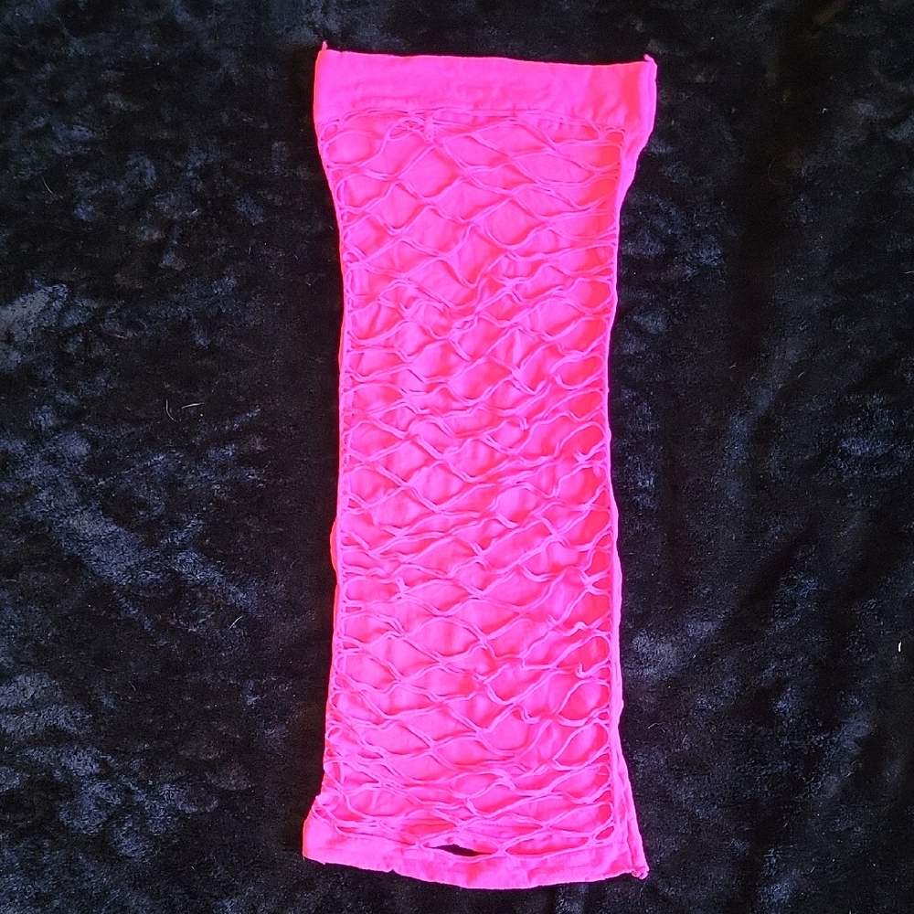 Vibrant Pink Ruched Top/Dress